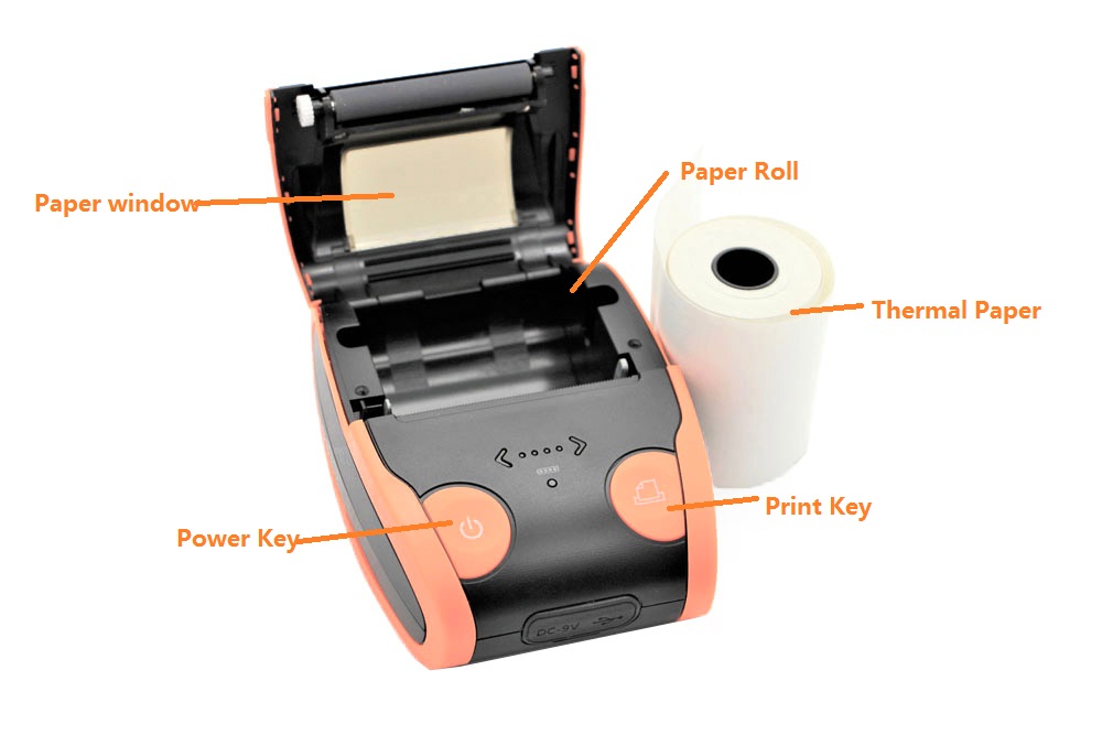 Mini-imprimante portable Bluetooth 58 mm avec papier à reçu thermique -  Chine Imprimante mobile, imprimante portable