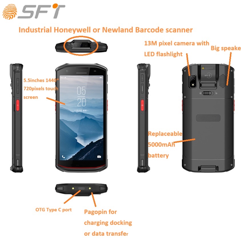 IP67 Android Ticket barcode scanner