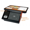 Android de loterie à double écran portable Android tout dans une caissière de Pos d'empreintes digitales avec une imprimante thermique de 80 mm