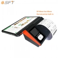 Android de loterie à double écran portable Android tout dans une caissière de Pos d'empreintes digitales avec une imprimante thermique de 80 mm