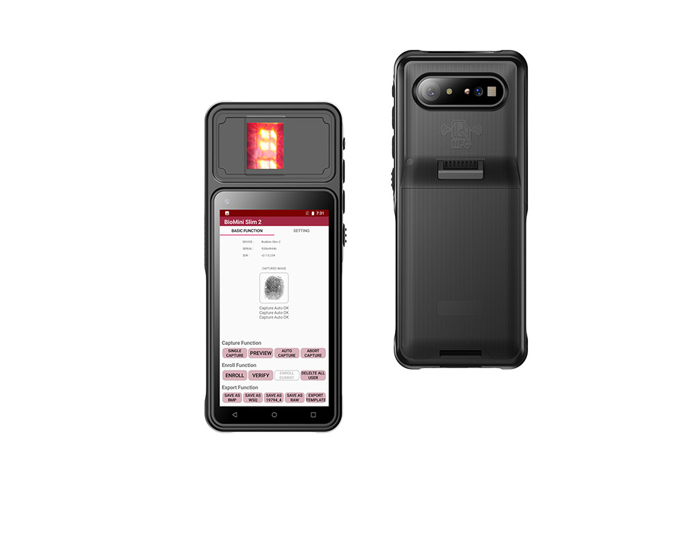 SFT lance un terminal de scanner biométrique d'empreintes digitales EKYC de code-barres Android portable FAP30